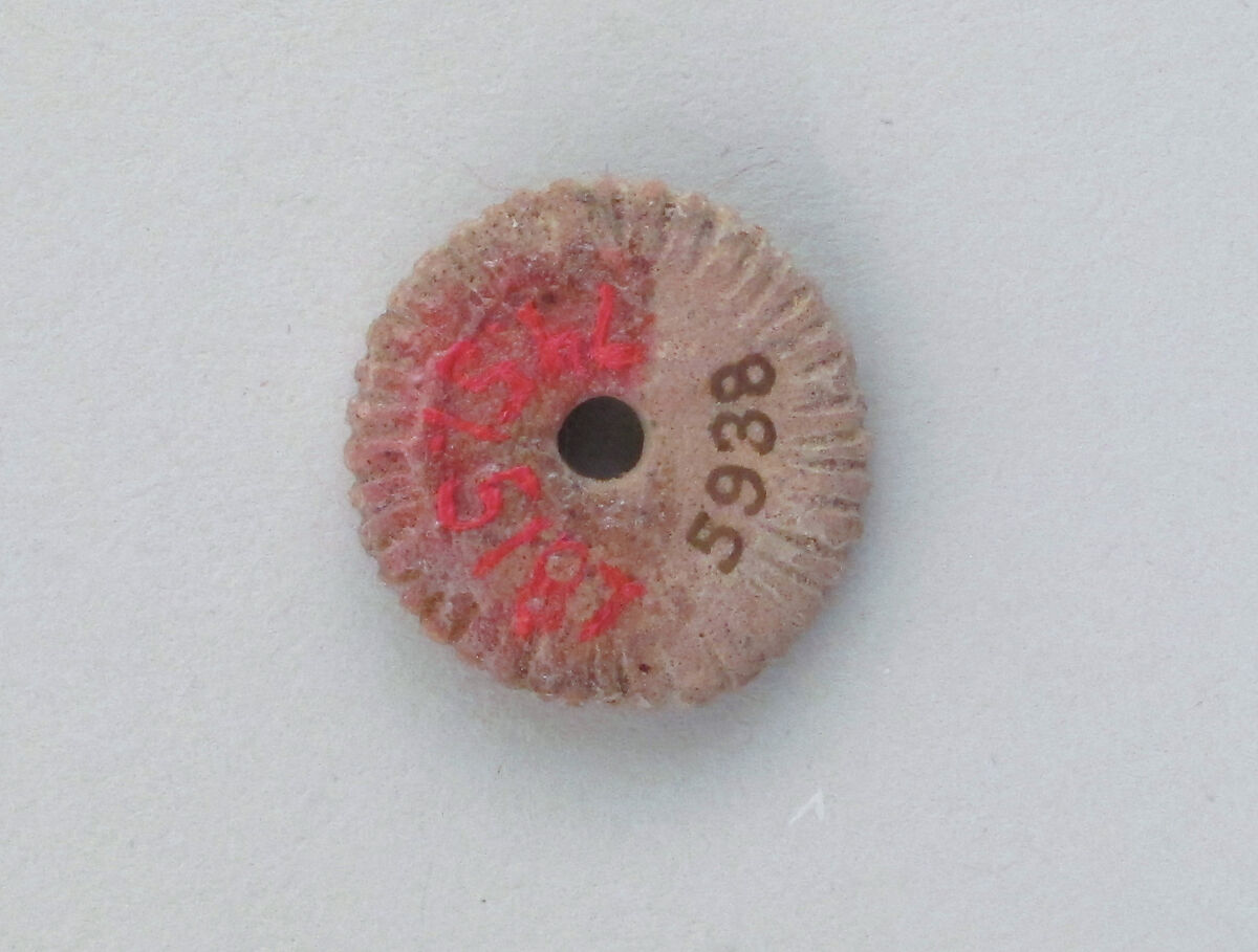 Disc, Unidentified material, possible faience 