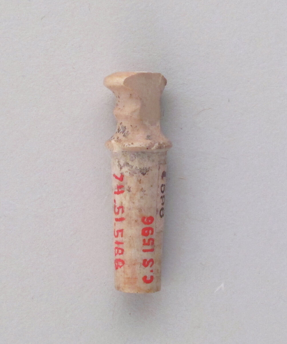 Pin head ending in a mortice, Bone, Cypriot