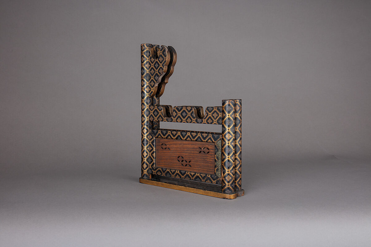 Sword Rack (Katana-Kake), Wood, lacquer, Japanese