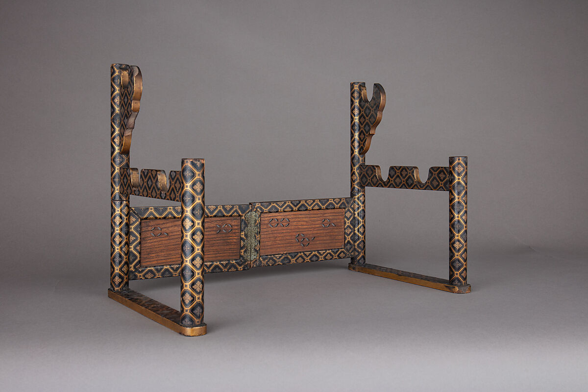 Sword Rack (Katana-Kake), Wood, lacquer, Japanese 