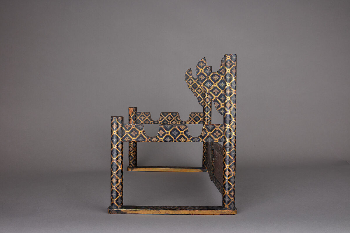 Sword Rack (Katana-Kake), Wood, lacquer, Japanese