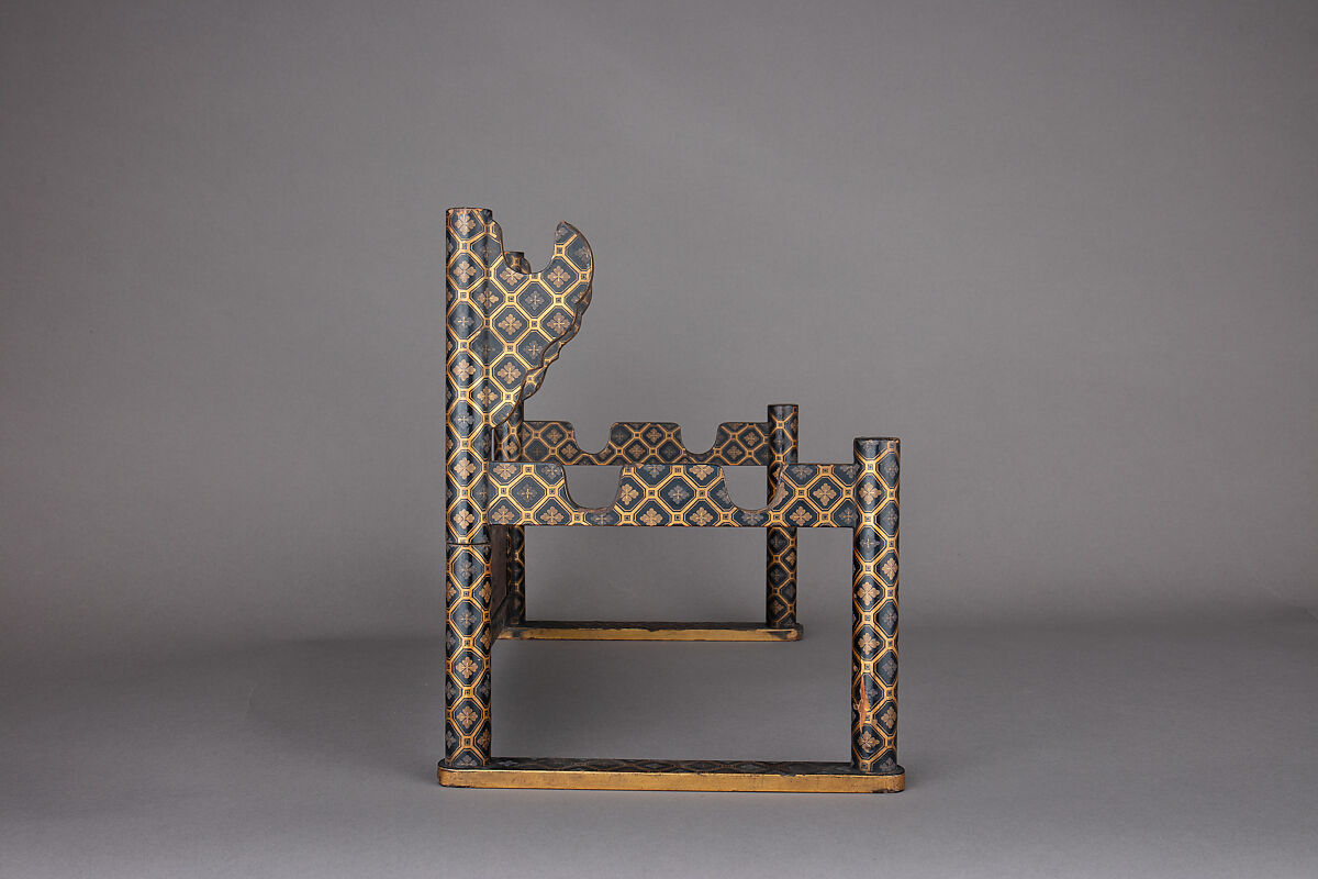 Sword Rack (Katana-Kake), Wood, lacquer, Japanese