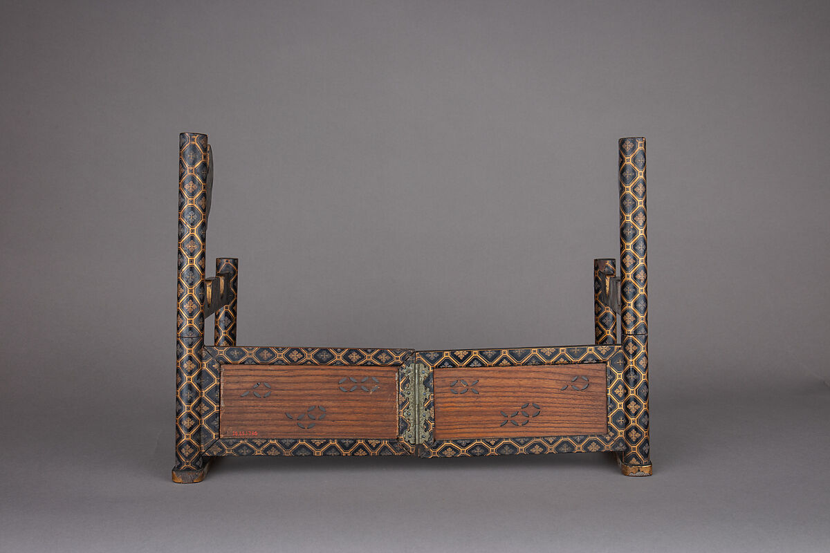 Sword Rack (Katana-Kake), Wood, lacquer, Japanese