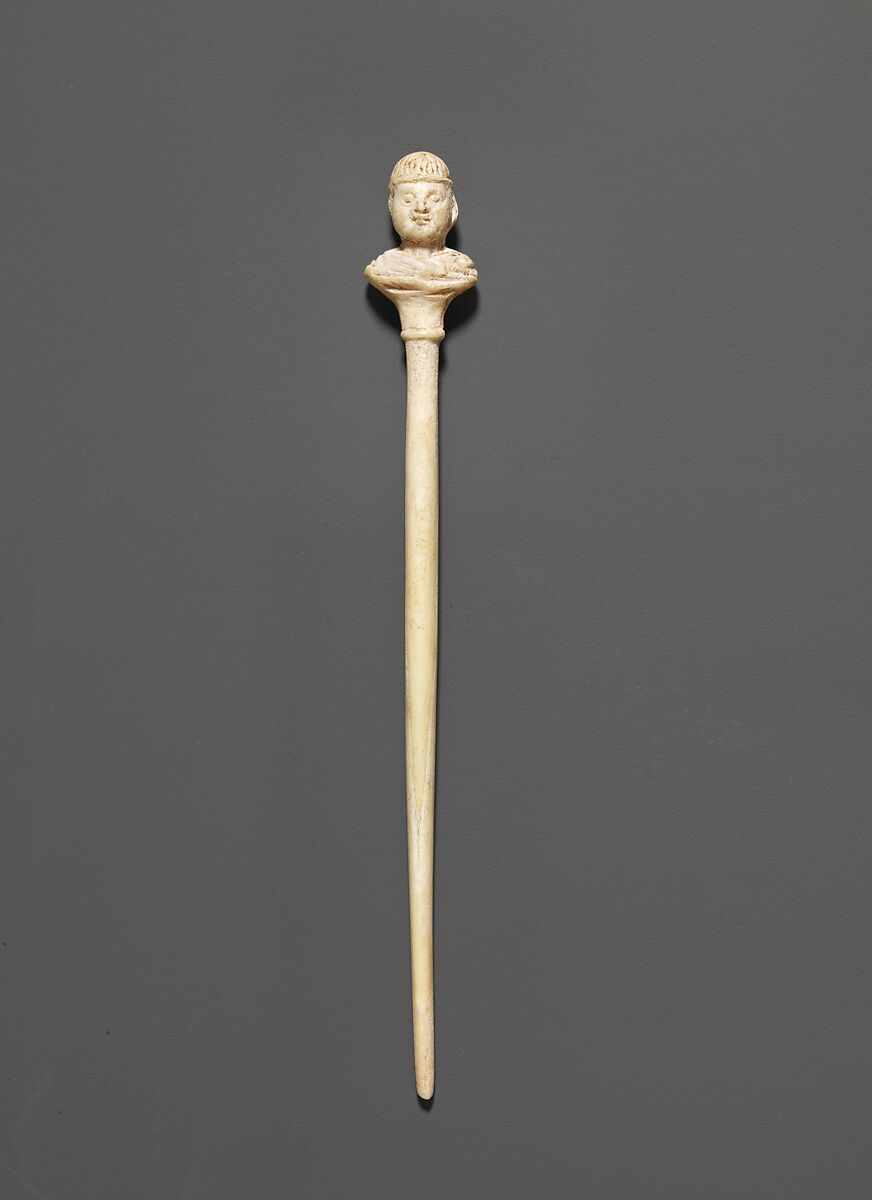 Bone pin, Bone, Roman, Cypriot 