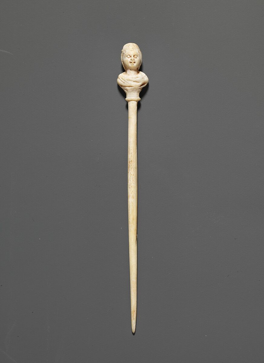 Bone pin, Bone, Roman, Cypriot 