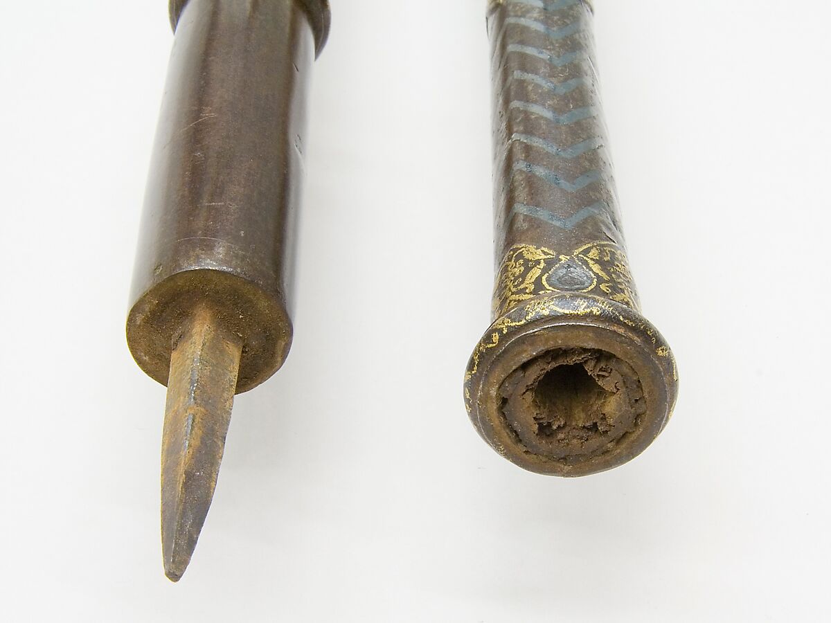 Lance, Steel, gold,  silver, Indian