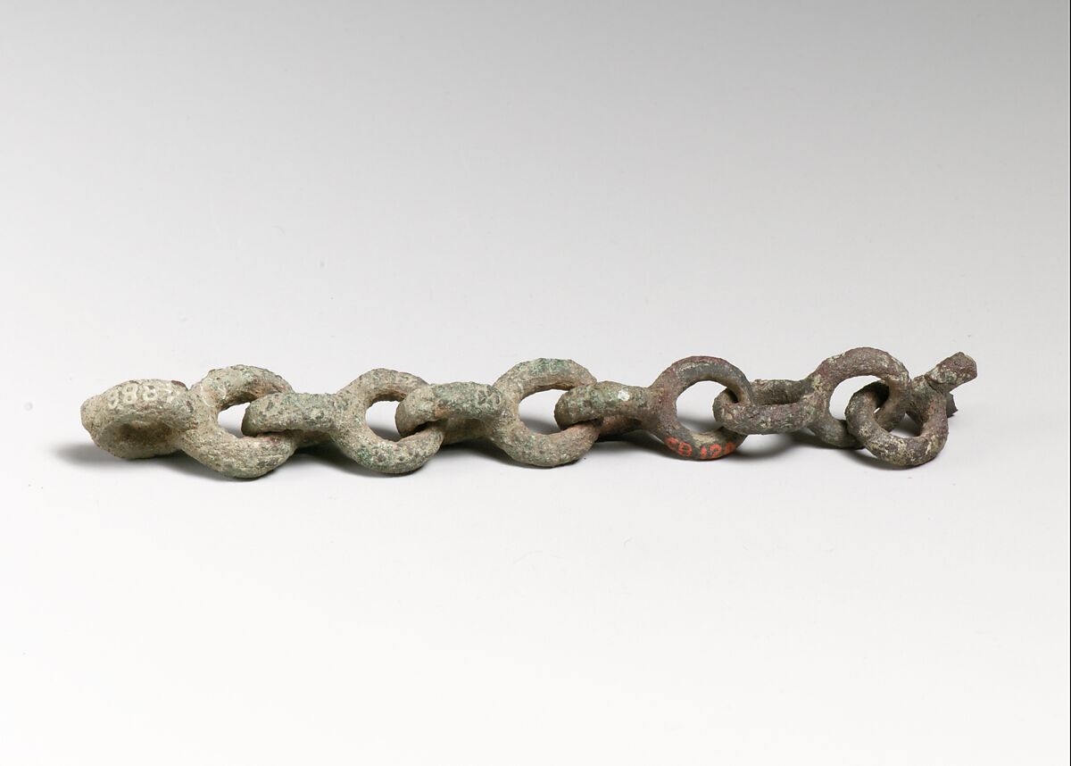 Chain, fragmentary, Bronze