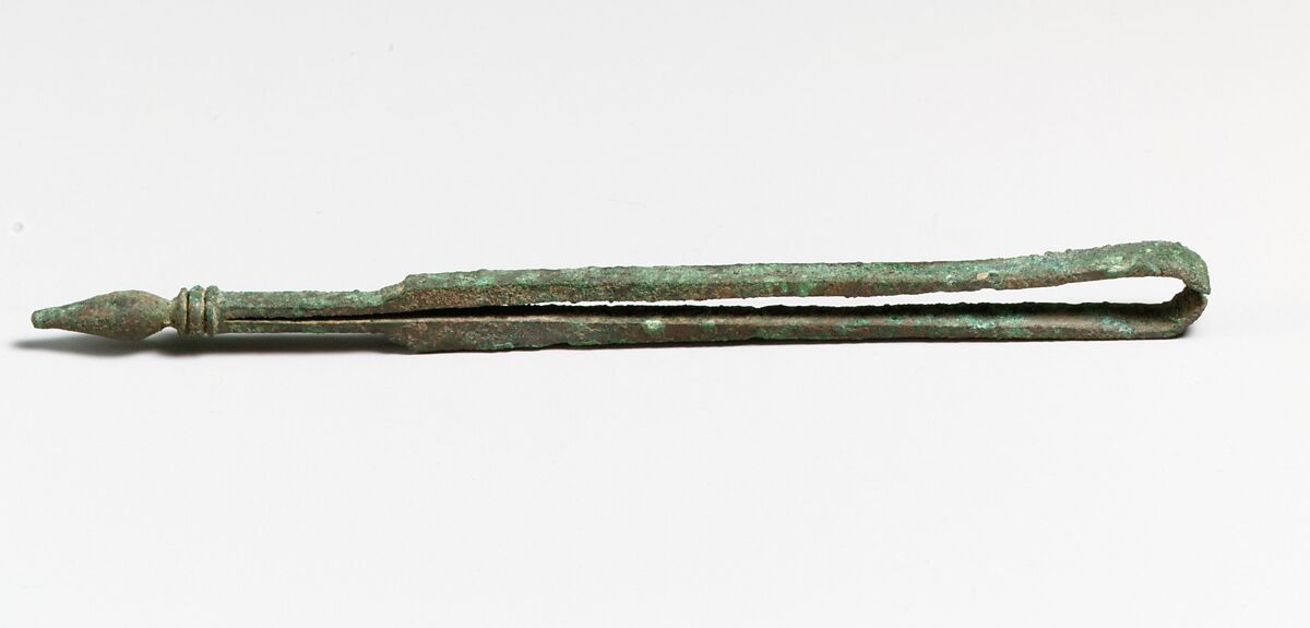 Bronze forceps or tweezers, Bronze, Roman 
