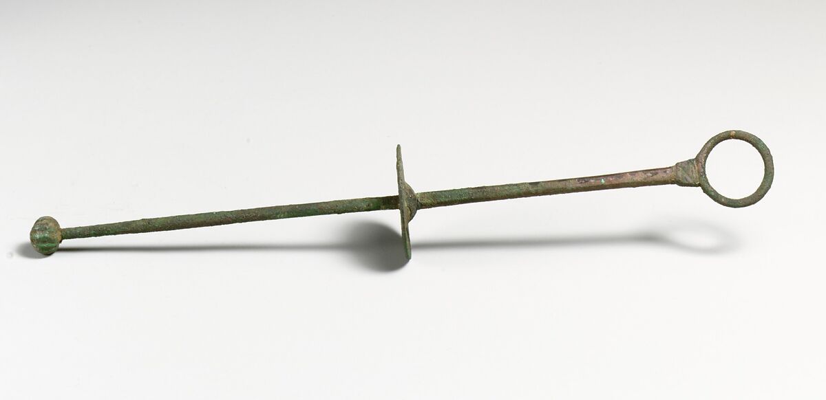 Bronze stirring rod, Bronze, Greek or Roman 