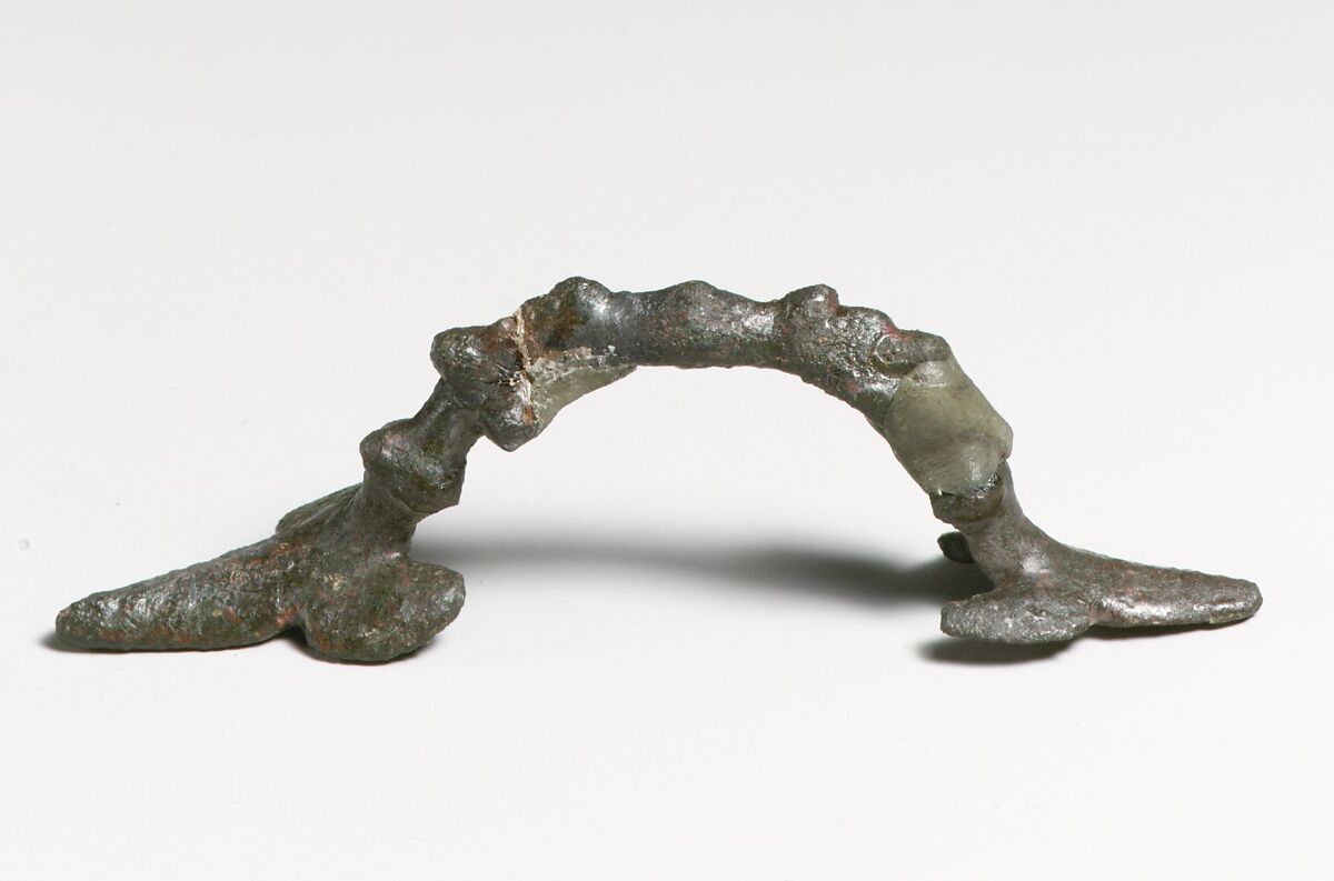 Handle of a bowl, Bronze, Roman, Cypriot 