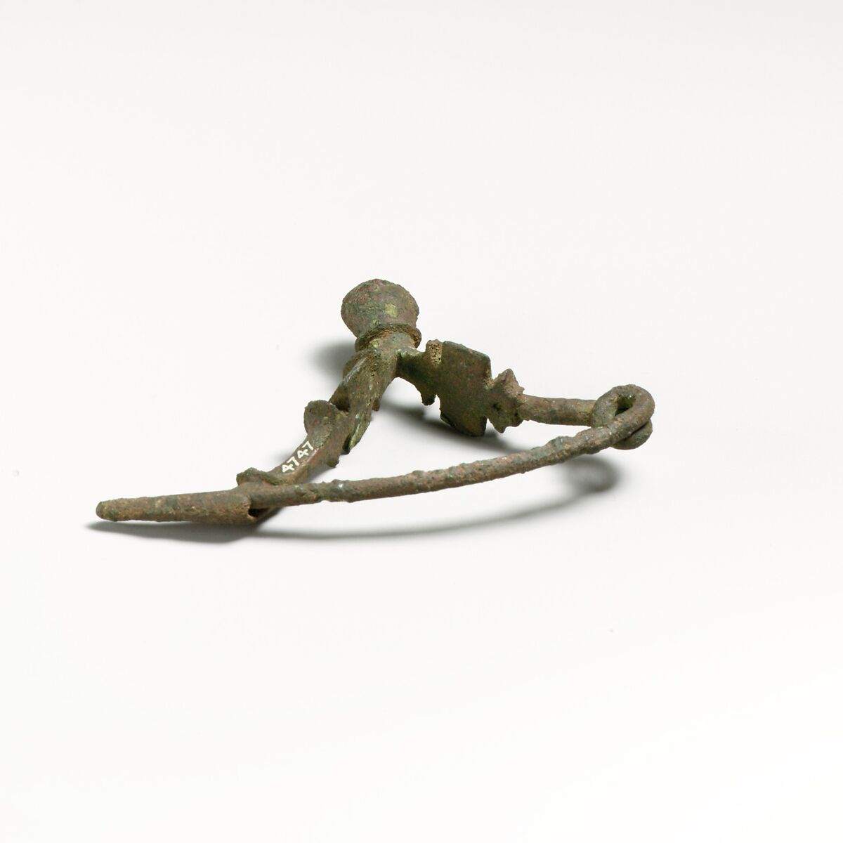 Bronze fibula (safety pin), Bronze, Cypriot 