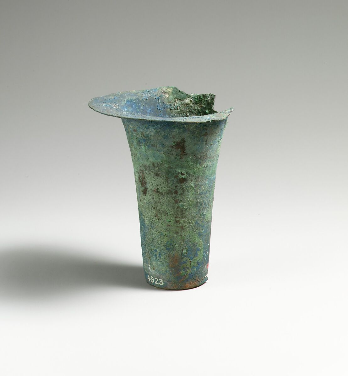 Cup from a torch-holder, Bronze, Cypriot 