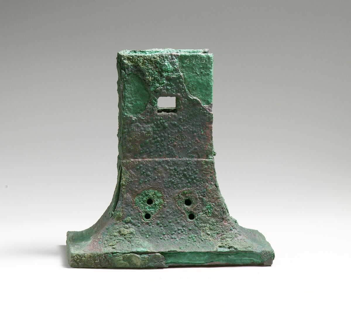 Furniture socket, rectangular, Bronze, Cypriot 