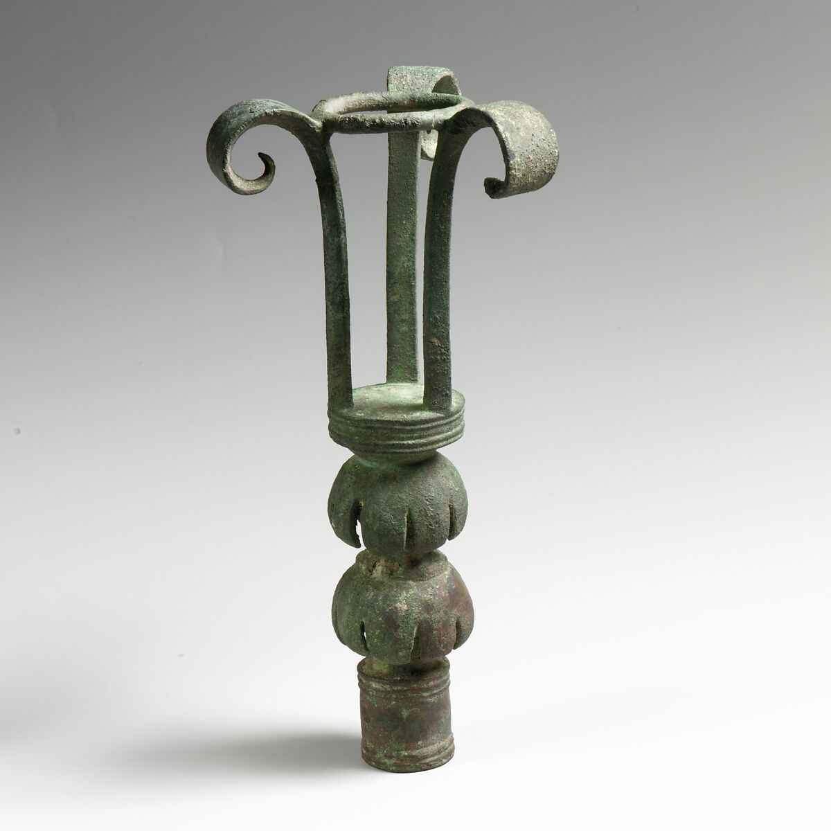 Bronze lampstand, Bronze, Cypriot 