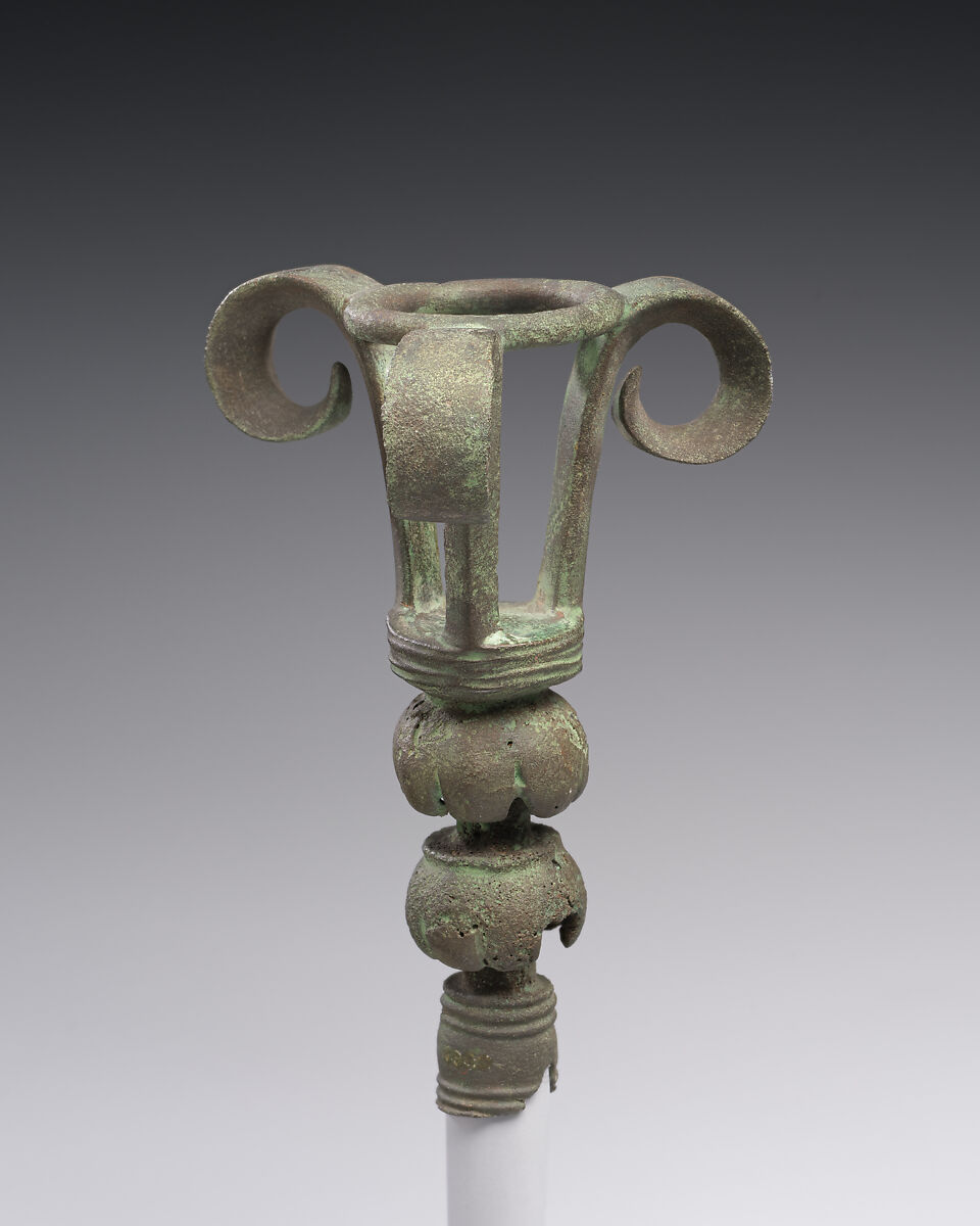 Bronze lampstand, Bronze, Cypriot