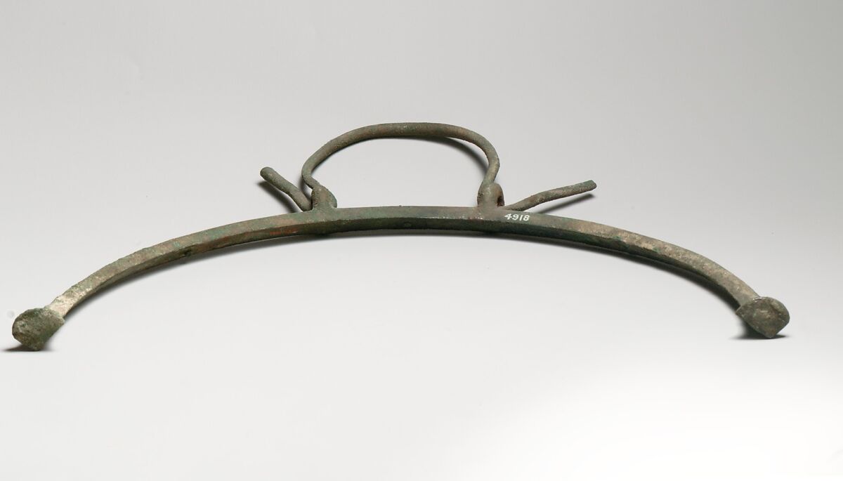 Handle, swinging, of a bowl, Bronze 