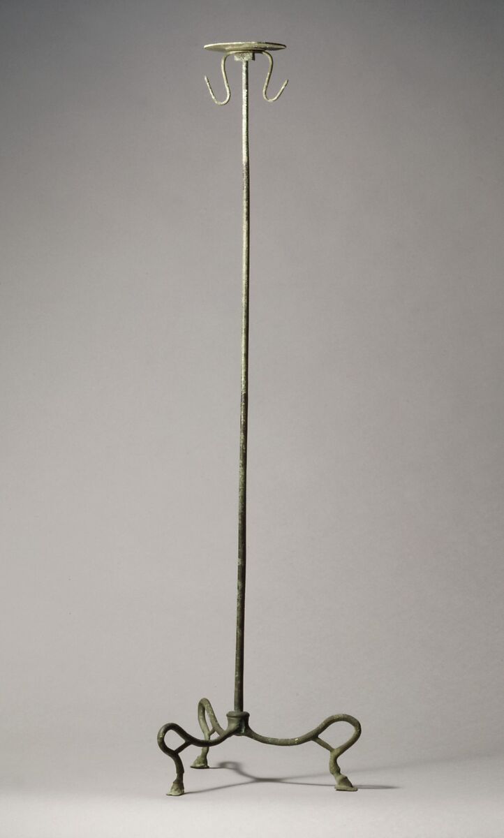 Bronze lampstand, Bronze, Cypriot 