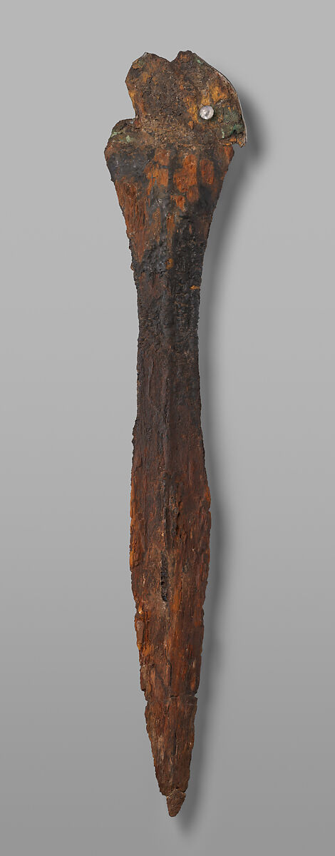 Iron, silver, and bronze sword, Iron, silver, and bronze, Cypriot