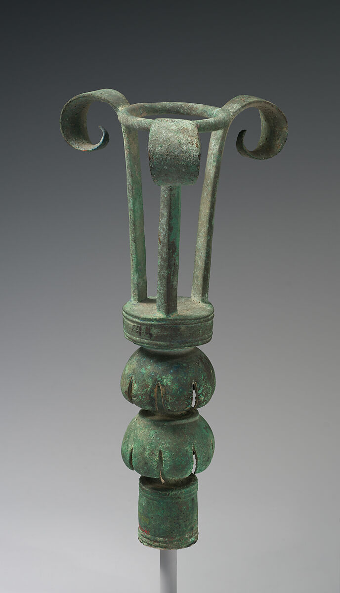 Bronze lampstand, Bronze, Cypriot