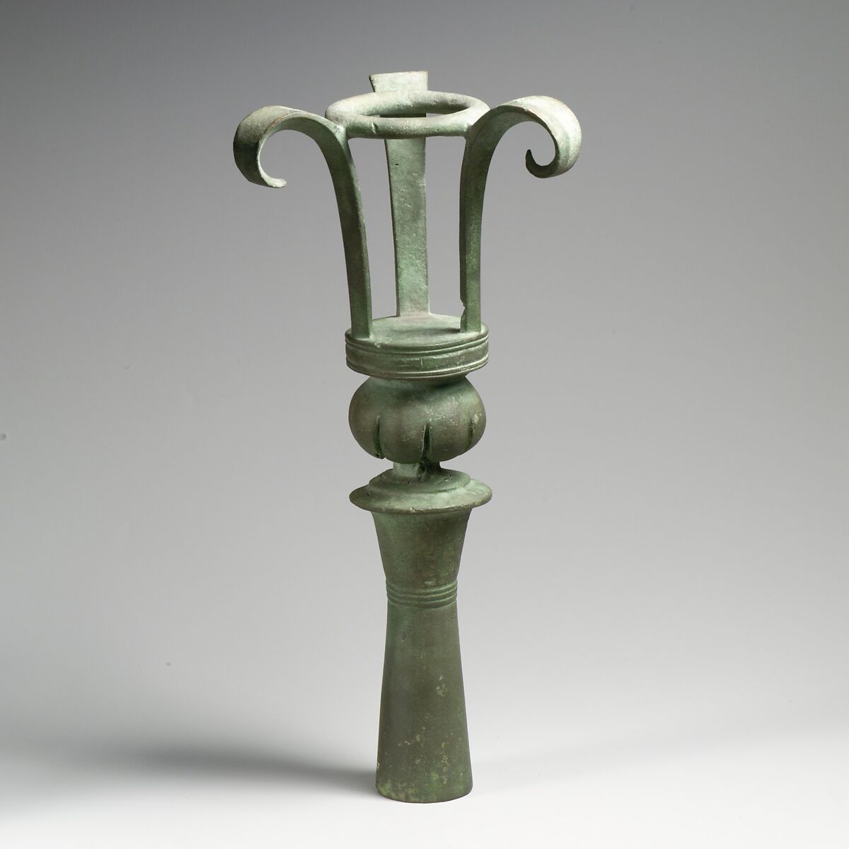 Bronze lampstand, Bronze, Cypriot 