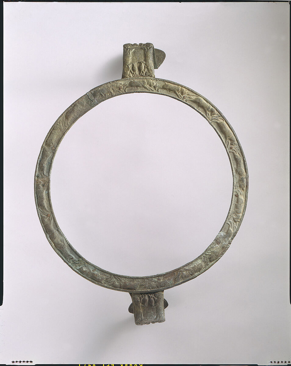 Bronze handles and rim of a cauldron, Bronze, Cypriot