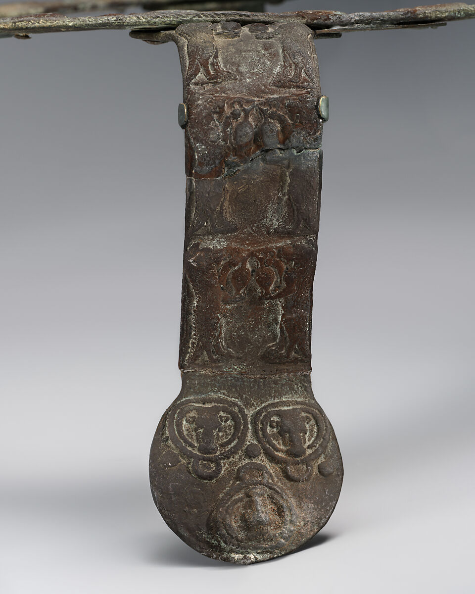 Bronze handles and rim of a cauldron, Bronze, Cypriot