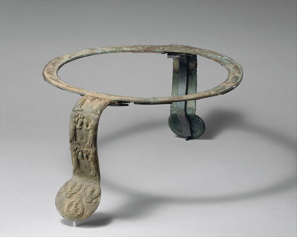 Bronze handles and rim of a cauldron, Bronze, Cypriot