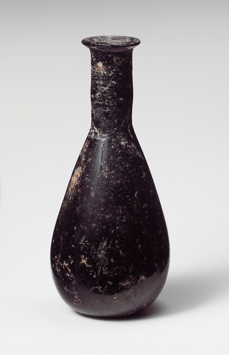 Glass perfume bottle, Glass, Roman 