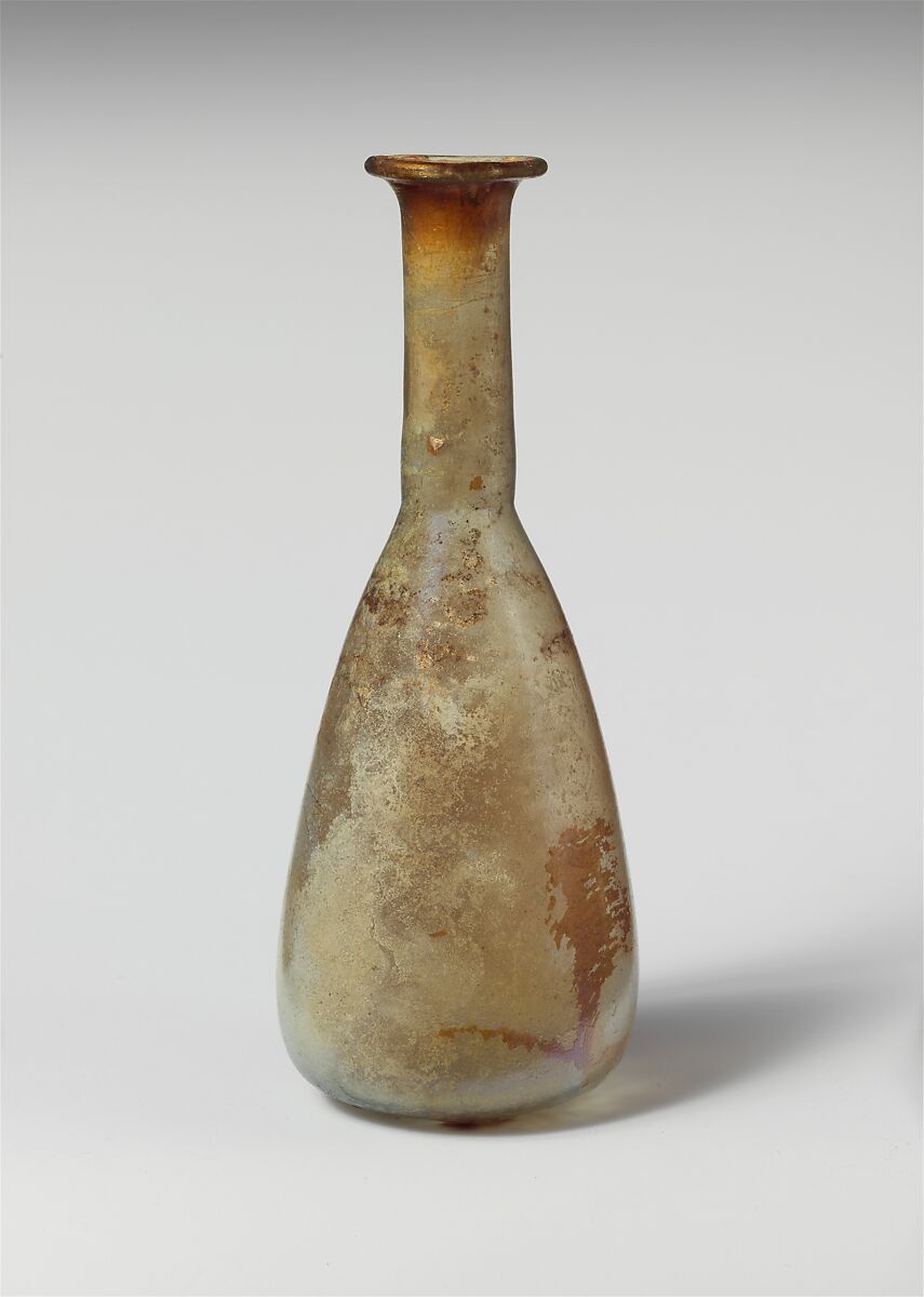 Glass perfume bottle, Glass, Roman 