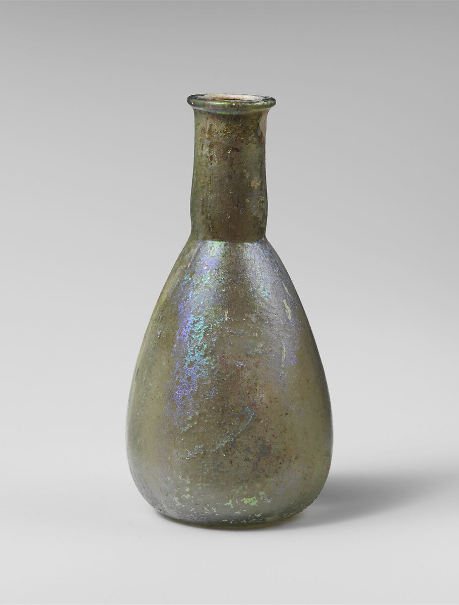 Glass perfume bottle, Glass, Roman 