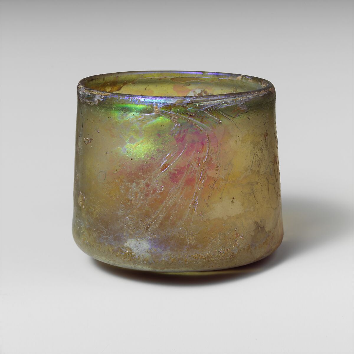 Glass beaker, Glass, Roman 