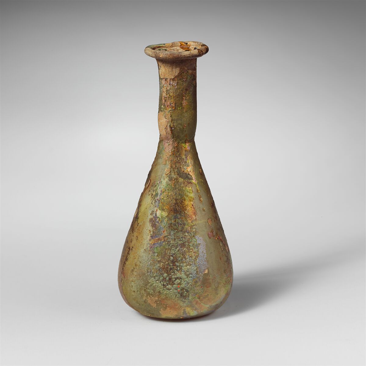 Glass perfume bottle, Glass, Roman 