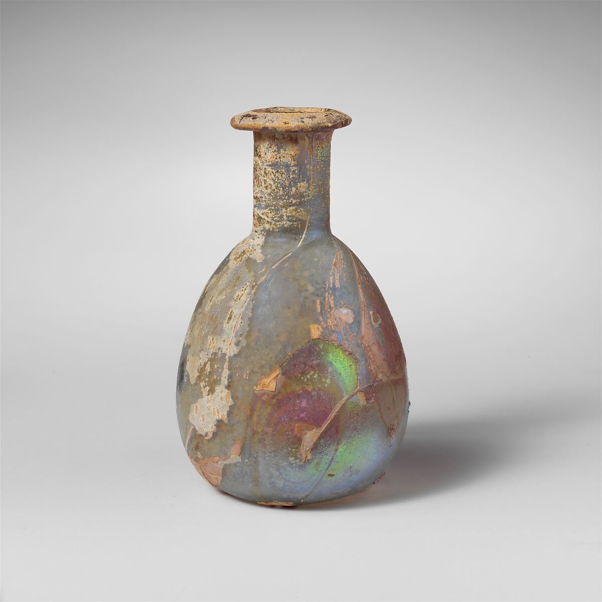 Glass perfume bottle, Glass, Roman 