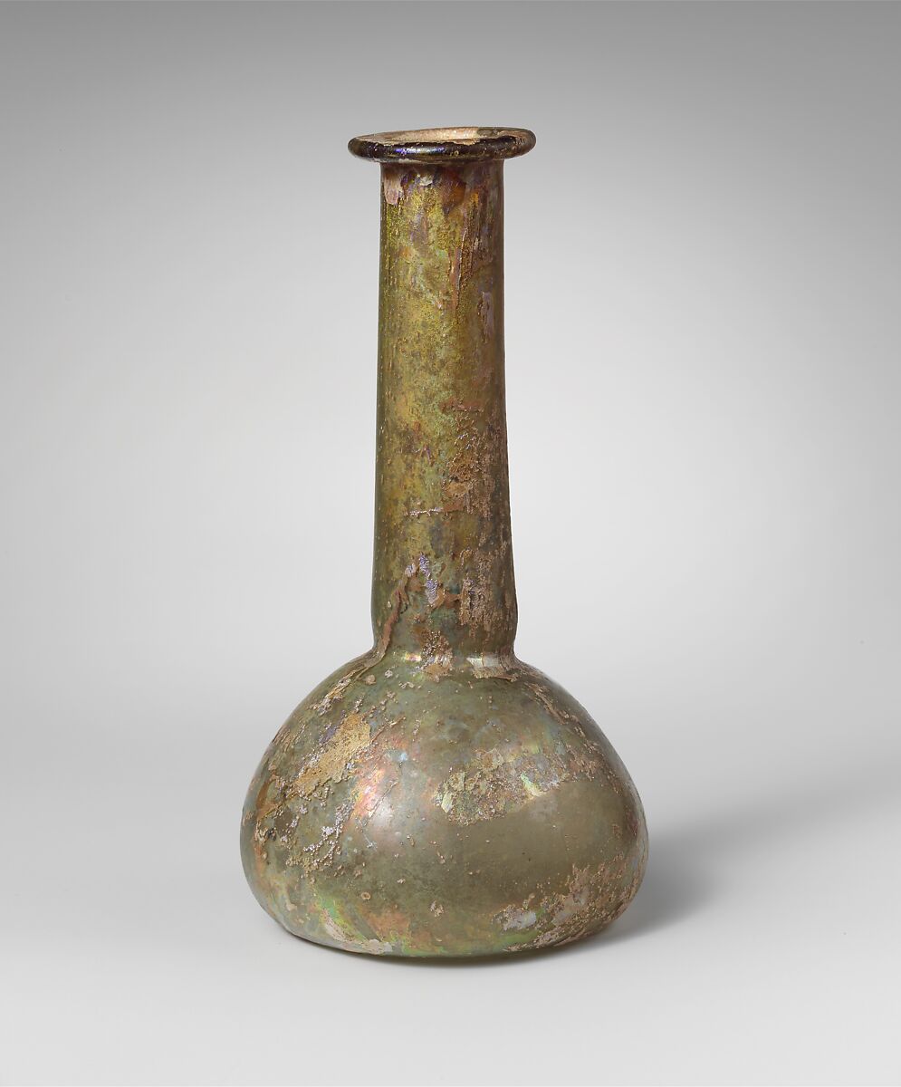 Glass perfume bottle, Glass, Roman 