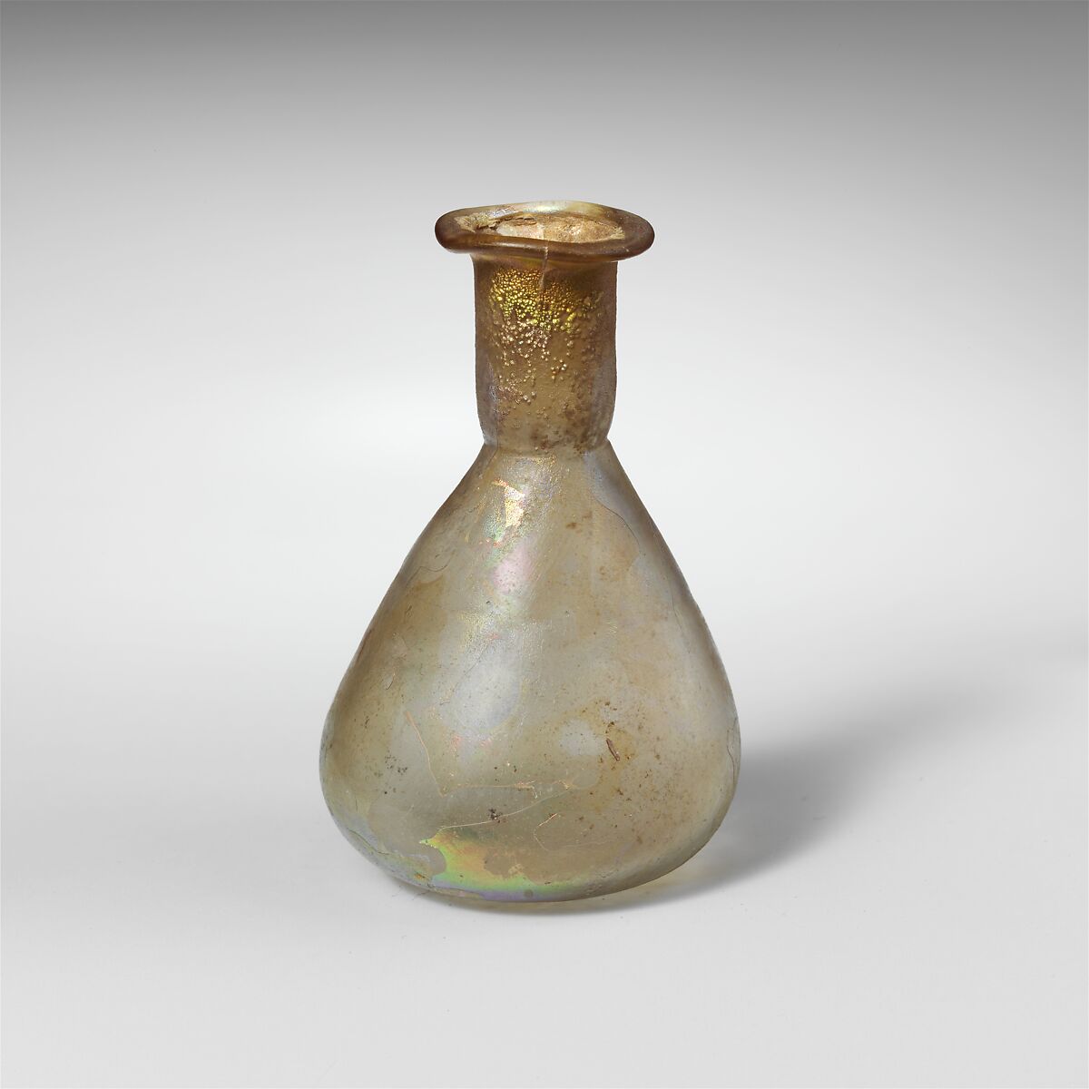 Glass perfume bottle, Glass, Roman 