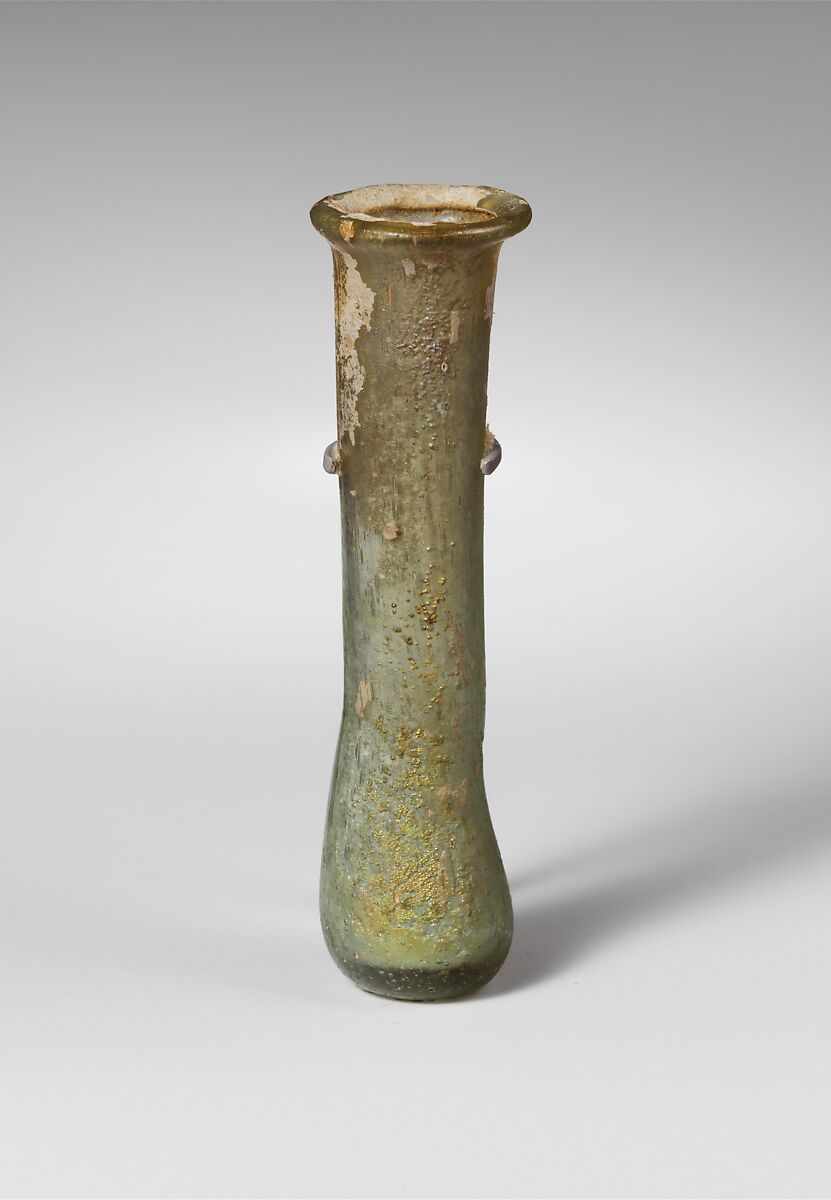 Glass perfume bottle, Glass, Roman 