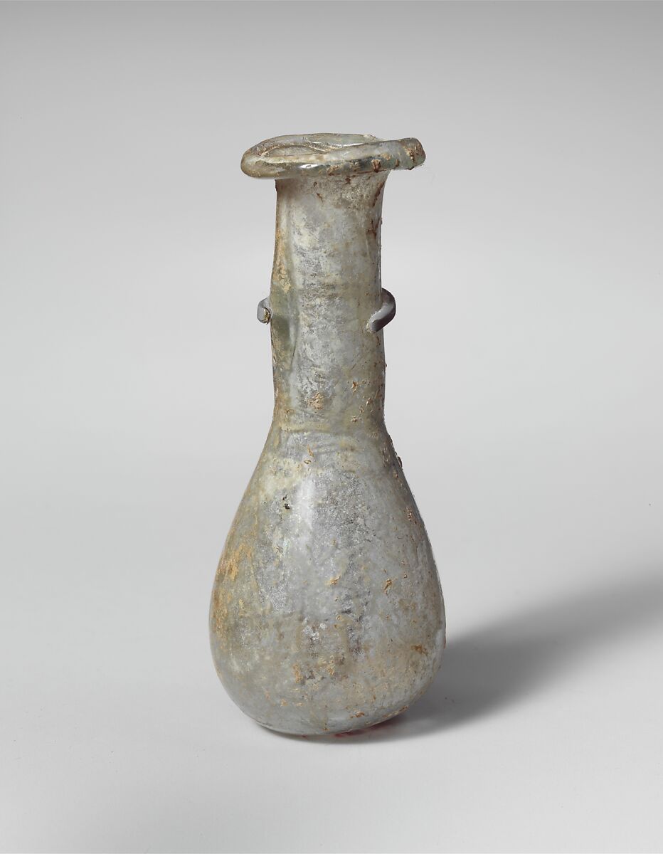 Glass perfume bottle, Glass, Roman 