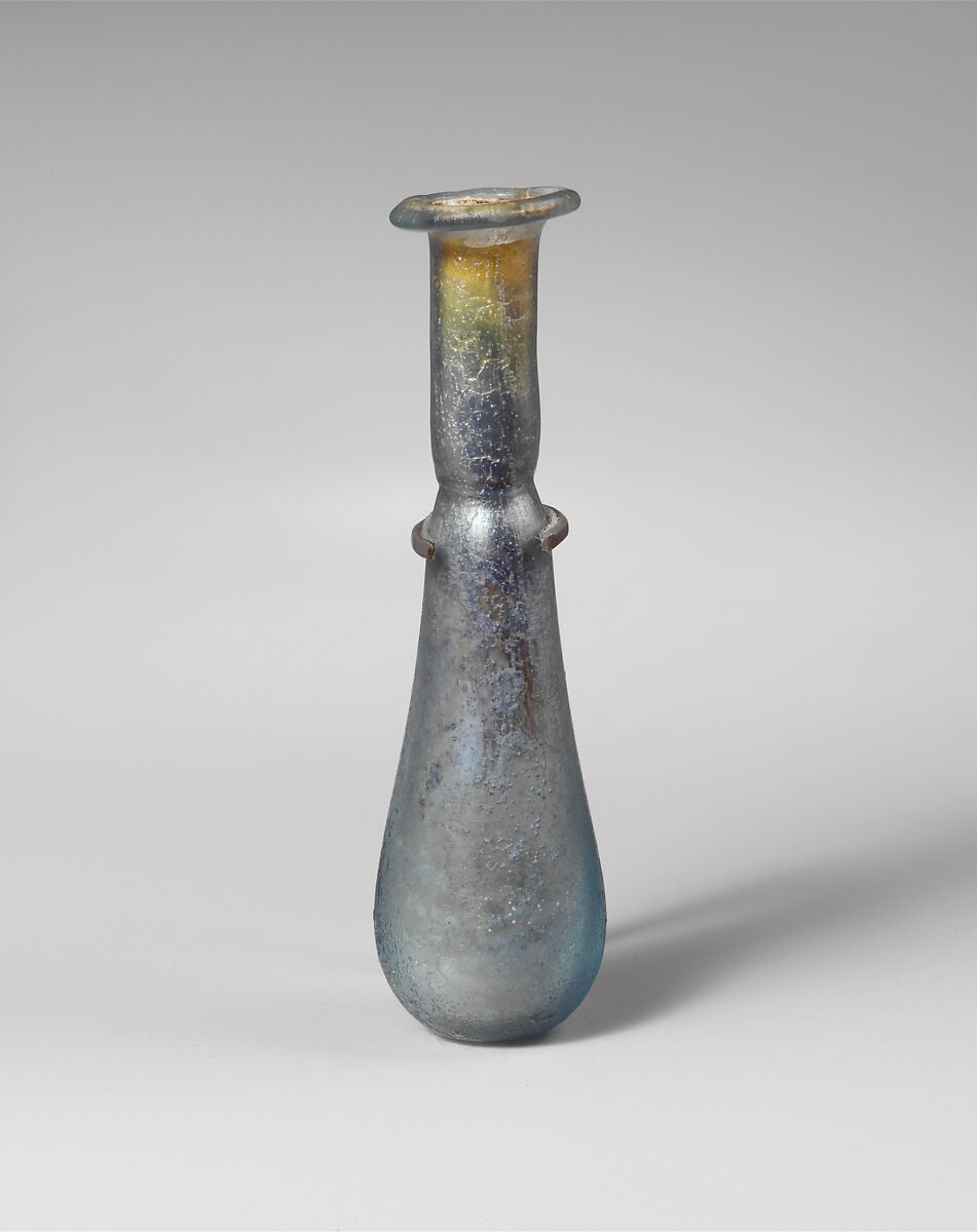 Glass perfume bottle, Glass, Roman 