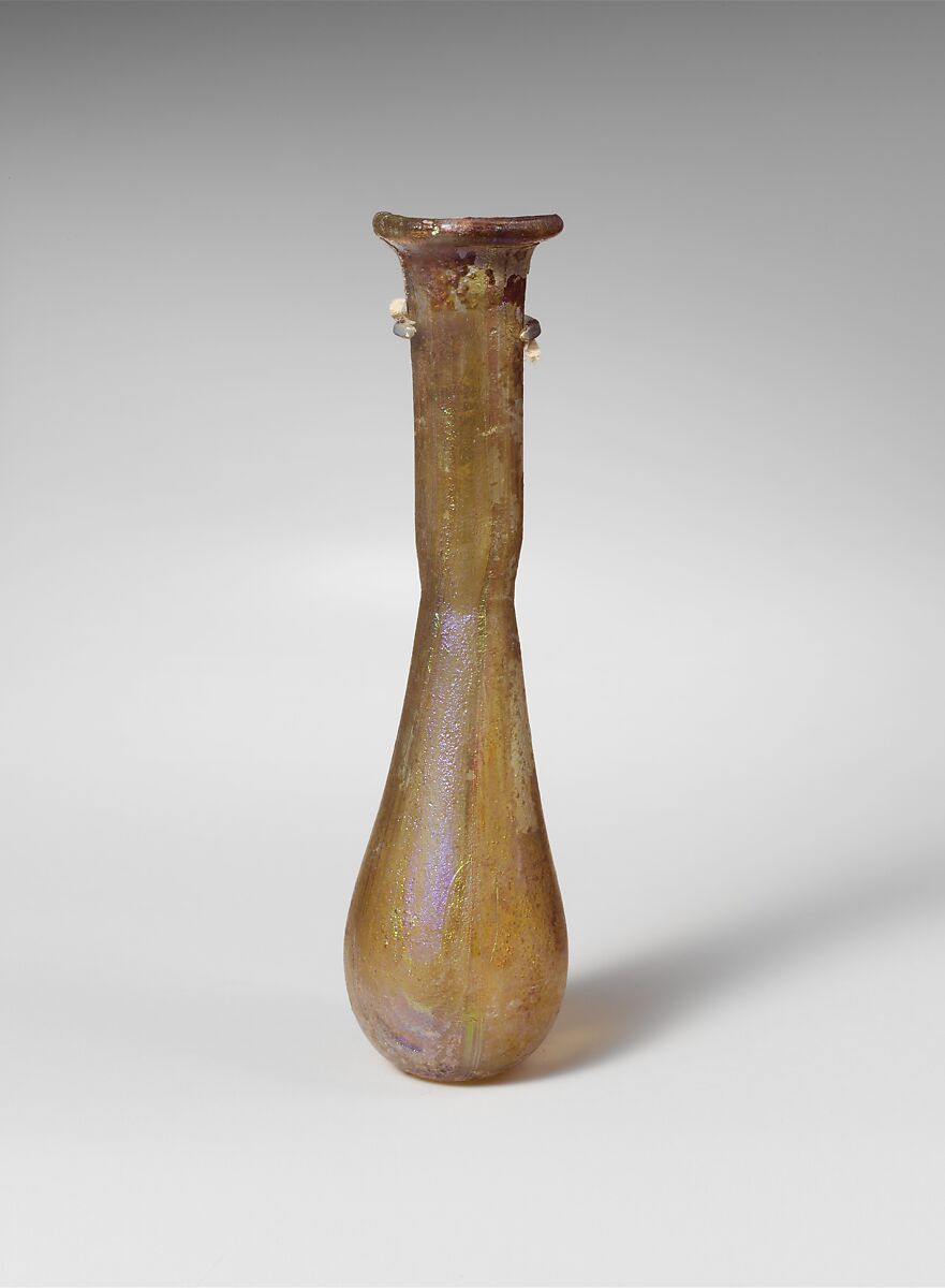 Glass perfume bottle, Glass, Roman 