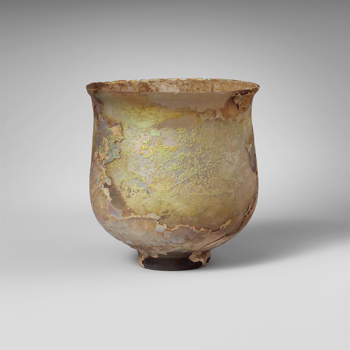 Glass beaker, Glass, Roman 