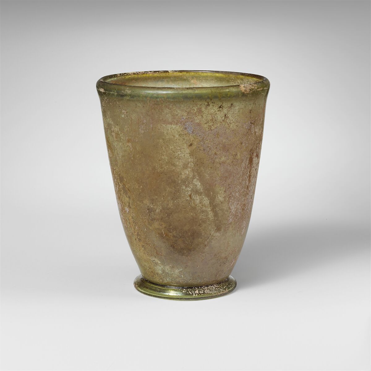 Glass beaker, Glass, Roman 