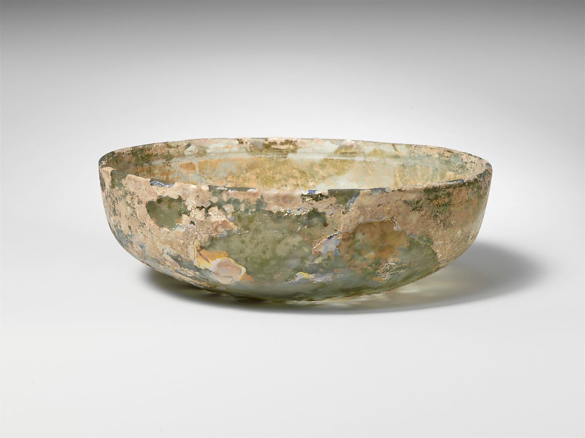 Glass bowl, Glass, Roman 