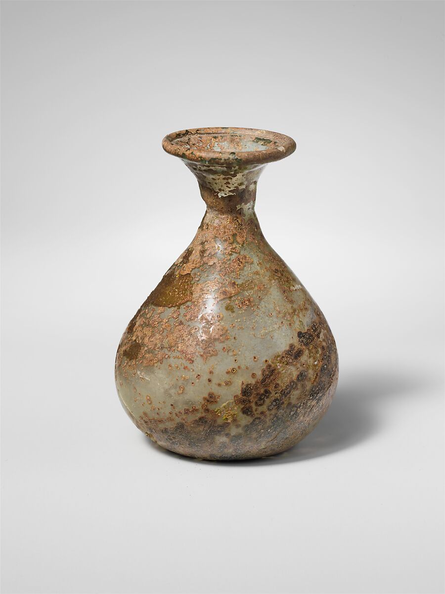 Glass flask, Glass, Roman 