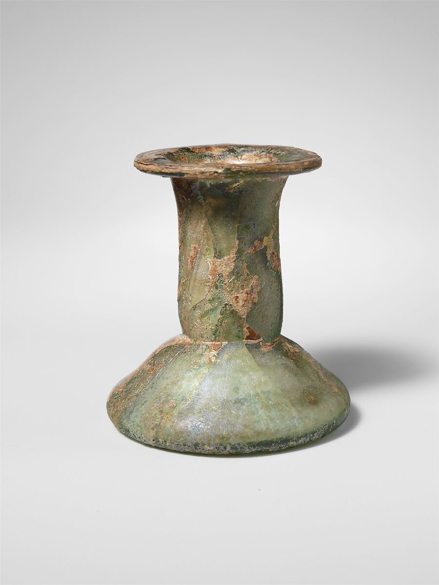 Glass perfume bottle, Glass, Roman 