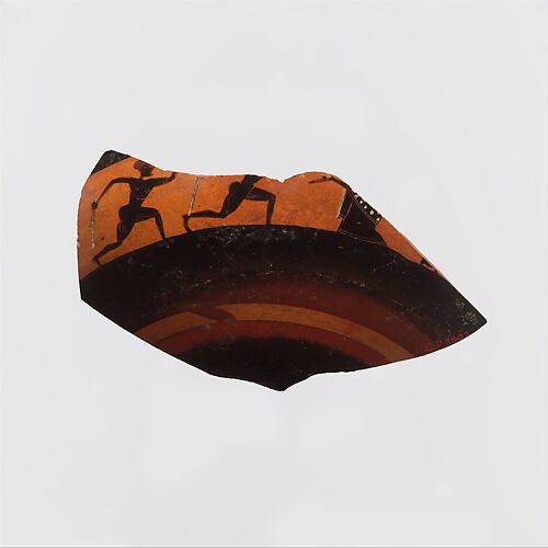 Fragment of a kylix: band-cup (drinking cup)