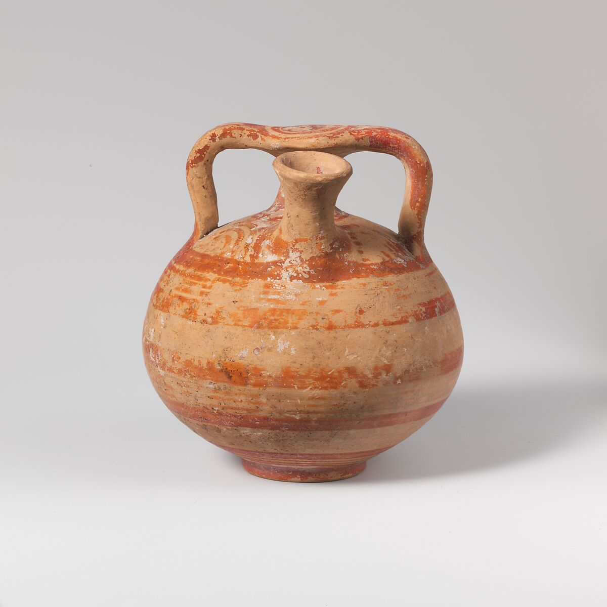 Terracotta stirrup jar, Terracotta, Mycenaean 