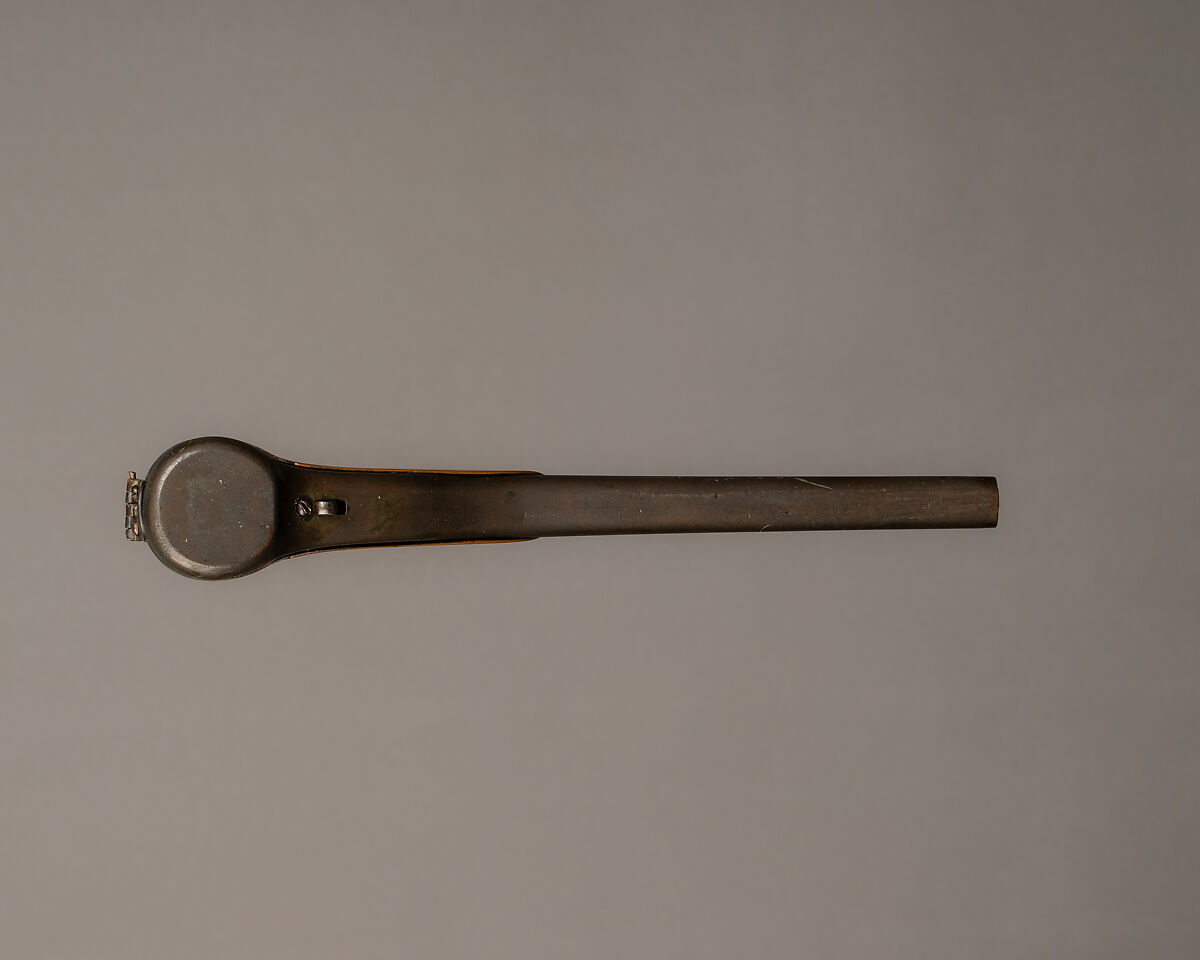 Combination Pen Case and Pistol, Bronze, Japanese