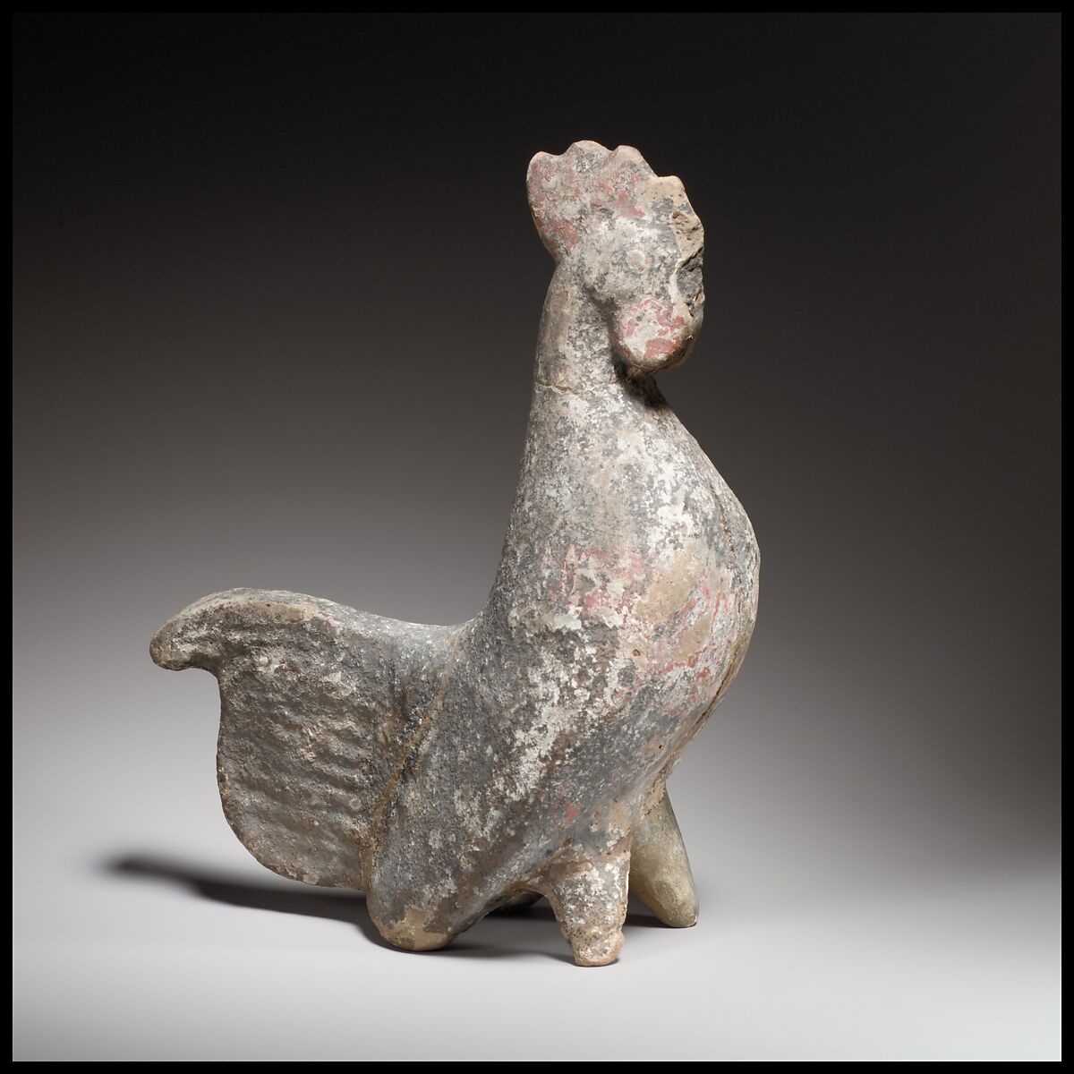 Rooster figurine, Terracotta, Cypriot 