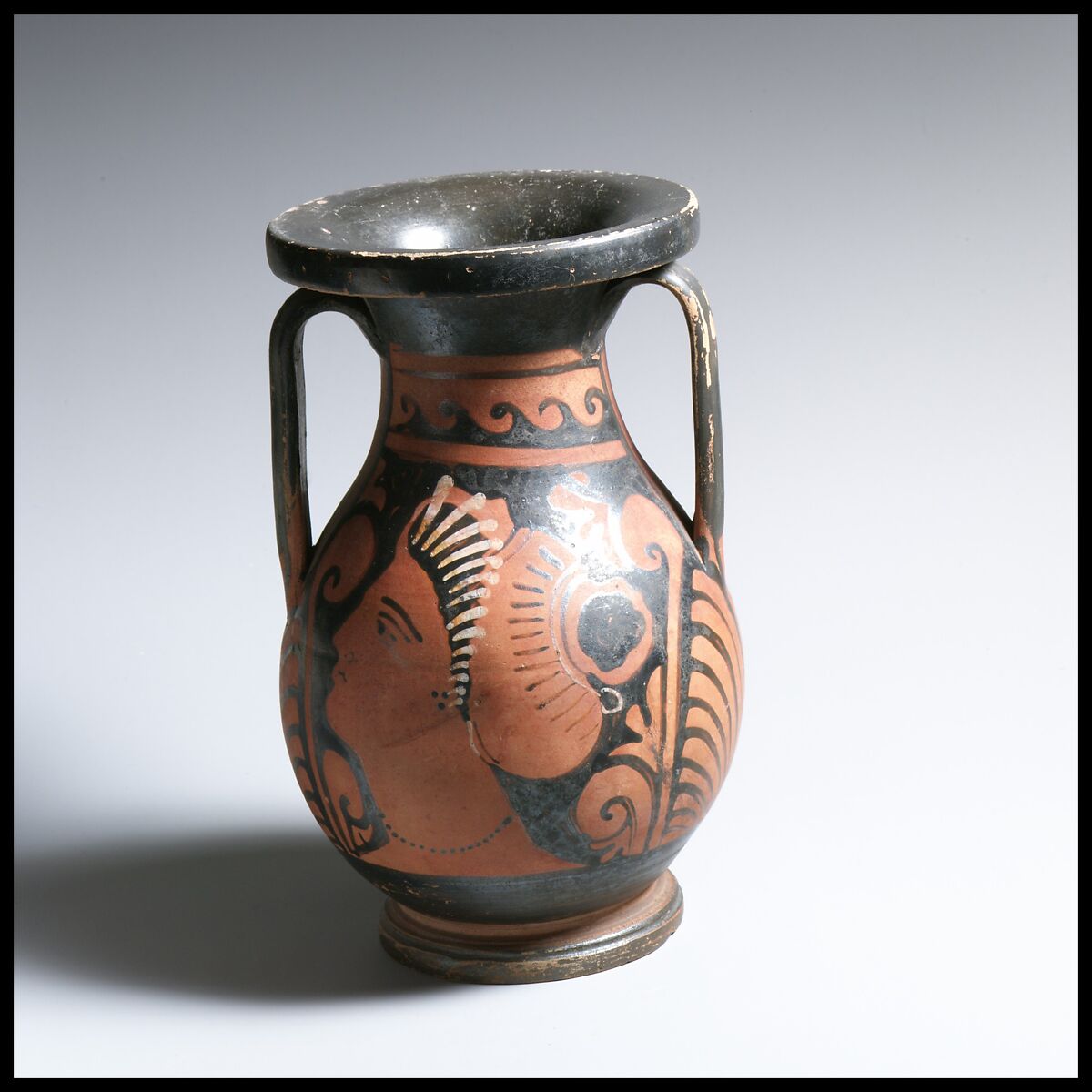 Pelike, Terracotta, Greek, South Italian, Apulian 