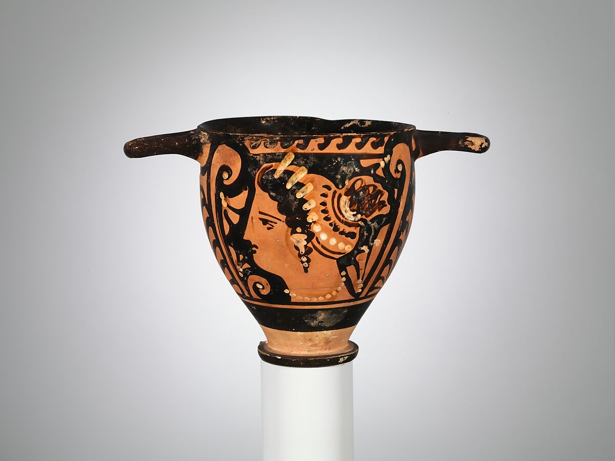 Skyphos, Terracotta, Greek, South Italian, Apulian 